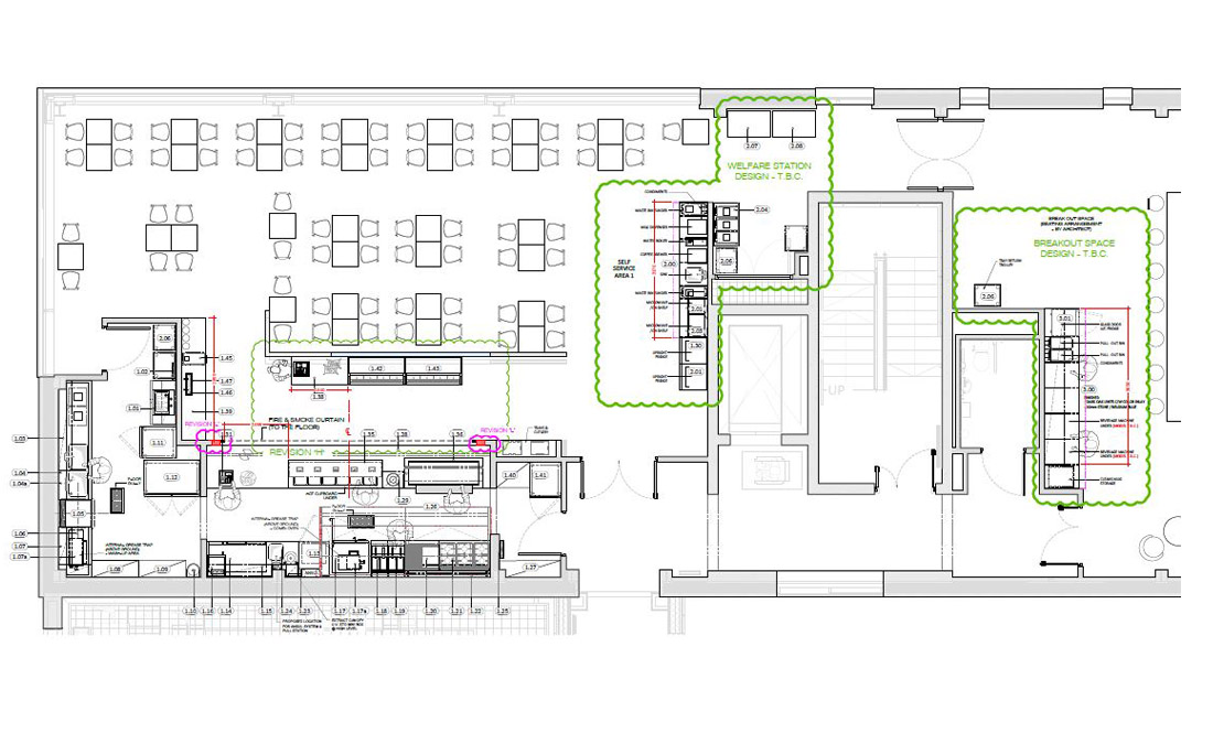 Floor plan of GSH fit out on 5th floor