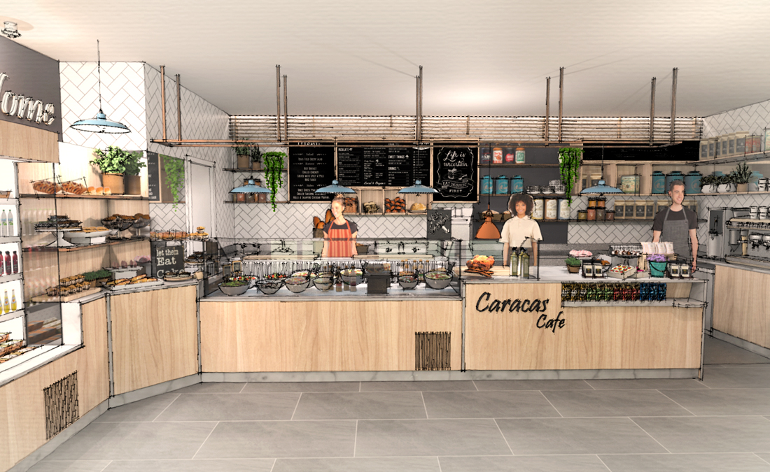 3D render of Carcass restaurant