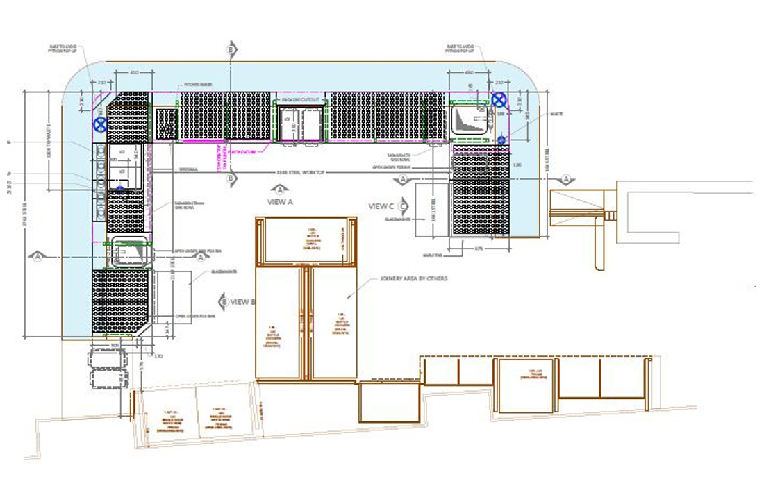 Hard Rock Hotel - general arrangement of bar