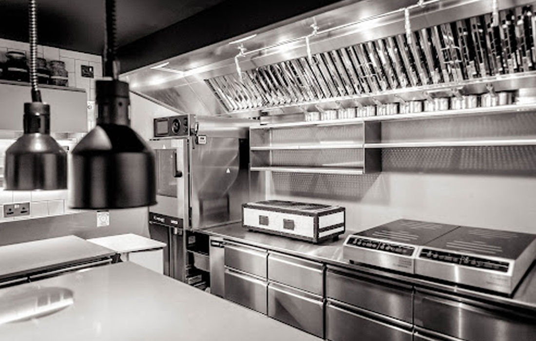 Liath open commercial kitchen design